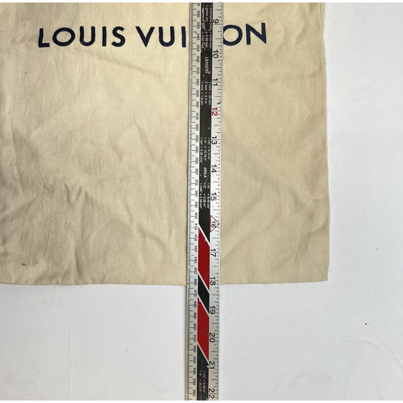 Louis Vuitton Drawstring Dust Bag Cover Cotton - 18" x 11.5" - Picture 4 of 5